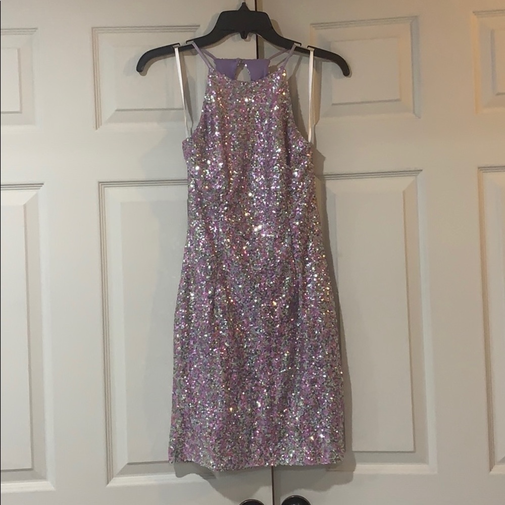 A mini dress